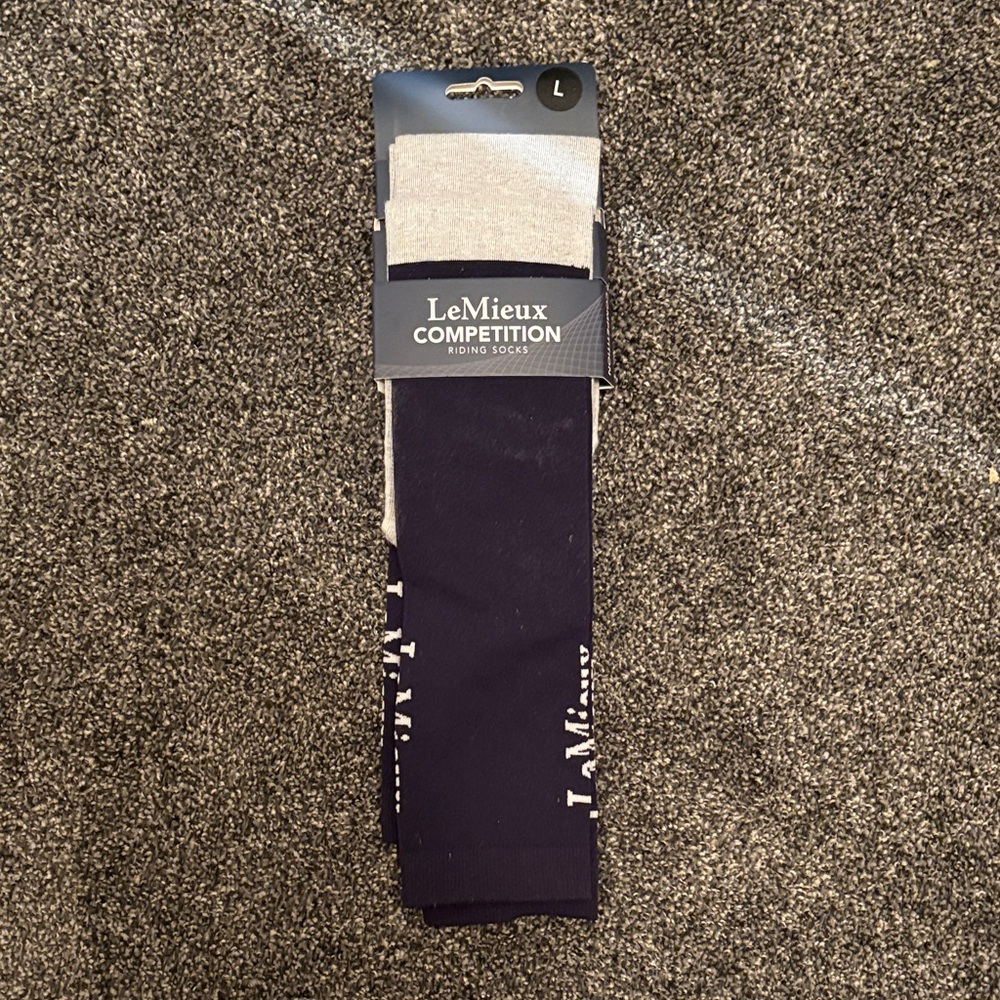 Lemieux women’s large - size 8-12 - horse riding equestrian socks. Two pack. NWT